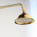 GobekUsa Gold Plated Brass Shower Faucet Set with Hand Spray