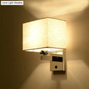 GobekUsa Modern LED Rectangle Wall Sconce in Chrome for Bedroom Lighting