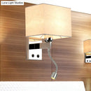 GobekUsa Modern LED Rectangle Wall Sconce in Chrome for Bedroom Lighting