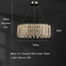 GobekUsa Crystal Pendant Ceiling Lamp LED Luxury Hanging Light