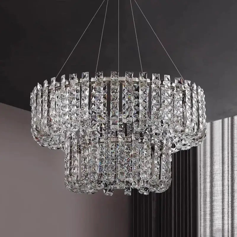 GobekUsa Crystal Pendant Ceiling Lamp LED Luxury Hanging Light, photo 6 of 13