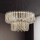 GobekUsa Crystal Pendant Ceiling Lamp LED Luxury Hanging Light