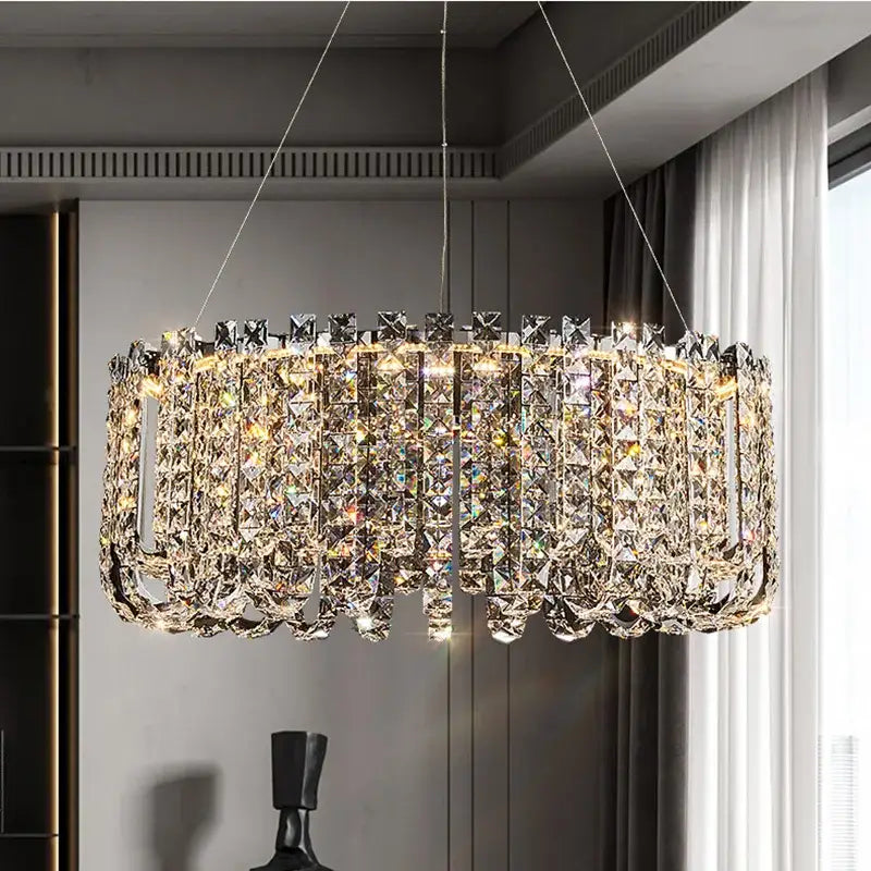 GobekUsa Crystal Pendant Ceiling Lamp LED Luxury Hanging Light, photo 5 of 13