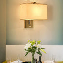 GobekUsa Modern Fabric LED Wall Sconce in Chrome - Stylish Lighting for Living Room