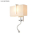 GobekUsa Modern Fabric LED Wall Sconce in Chrome - Stylish Lighting for Living Room