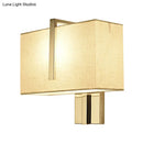 GobekUsa Modern Fabric LED Wall Sconce in Chrome - Stylish Lighting for Living Room