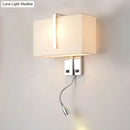 GobekUsa Modern Fabric LED Wall Sconce in Chrome - Stylish Lighting for Living Room