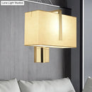 GobekUsa Modern Fabric LED Wall Sconce in Chrome - Stylish Lighting for Living Room