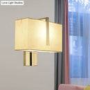 GobekUsa Modern Fabric LED Wall Sconce in Chrome - Stylish Lighting for Living Room