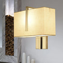 GobekUsa Modern Fabric LED Wall Sconce in Chrome - Stylish Lighting for Living Room