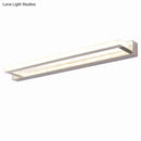 GobekUsa Modern Acrylic LED Vanity Sconce - Rectangular Wall Mounted Lamp (Chrome)