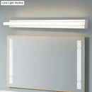 GobekUsa Modern Acrylic LED Vanity Sconce - Rectangular Wall Mounted Lamp (Chrome)