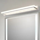 GobekUsa Modern Acrylic LED Vanity Sconce - Rectangular Wall Mounted Lamp (Chrome)