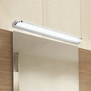 GobekUsa Sleek Stainless Steel Chrome LED Sconce - Rectangular Wall Vanity Light Fixture (16.5"/20.5"/24.5") with Rounded Corner, Warm/White Light