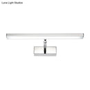 GobekUsa Simple Style Aluminum LED Sconce Wall Light in Chrome, customized Width (19"/23") - Warm/White Light