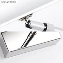 GobekUsa Simple Style Aluminum LED Sconce Wall Light in Chrome, customized Width (19"/23") - Warm/White Light