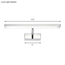 GobekUsa Simple Style Aluminum LED Sconce Wall Light in Chrome, customized Width (19"/23") - Warm/White Light