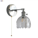 GobekUsa Clear Glass LED Wall Lamp, Up Down Rotate, Dining Aisle Bar Light