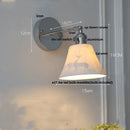 GobekUsa Clear Glass LED Wall Lamp, Up Down Rotate, Dining Aisle Bar Light