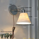 GobekUsa Clear Glass LED Wall Lamp, Up Down Rotate, Dining Aisle Bar Light
