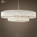 GobekUsa Glass Chandeliers: Elegant LED Pendant Hanging Lights for Home, Hotel, and Restaurant