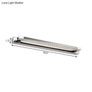 GobekUsa Modern Rotatable Stainless Steel LED Vanity Sconce Light - 18.5"/24" - Chrome, Warm/White Lighting
