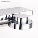 GobekUsa Contemporary Round Wall Lamp - Stainless Steel with 2/3 Lights and Warm/White Light, Silver Finish, Acrylic Shade