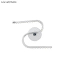 GobekUsa Modern S-Shape Wall Mounted LED Bedside Sconce in Chrome with Acrylic Shade, Warm/White Light