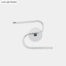 GobekUsa Modern S-Shape Wall Mounted LED Bedside Sconce in Chrome with Acrylic Shade, Warm/White Light