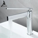 GobekUsa Basin Faucet: Single Handle Deck Mounted Brass Bathroom Mixer for Sink - Hot/Cold