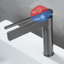 GobekUsa Basin Faucet: Single Handle Deck Mounted Brass Bathroom Mixer for Sink - Hot/Cold