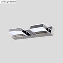 GobekUsa Modern Square Acrylic Vanity Light with Chrome Wall Mount - Available in 1-4 Lights