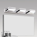 GobekUsa Modern Square Acrylic Vanity Light with Chrome Wall Mount - Available in 1-4 Lights