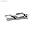 GobekUsa Modern Square Acrylic Vanity Light with Chrome Wall Mount - Available in 1-4 Lights