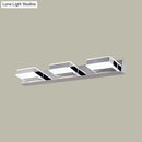 GobekUsa Modern Square Acrylic Vanity Light with Chrome Wall Mount - Available in 1-4 Lights
