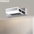 GobekUsa Modern Square Acrylic Vanity Light with Chrome Wall Mount - Available in 1-4 Lights