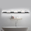 GobekUsa Modern Square Acrylic Vanity Light with Chrome Wall Mount - Available in 1-4 Lights
