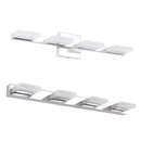 GobekUsa Minimalistic Rotatable LED Vanity Lamp: Square Acrylic & Nickel Wall Sconce Lighting for Bath