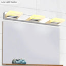 GobekUsa Minimalistic Rotatable LED Vanity Lamp: Square Acrylic & Nickel Wall Sconce Lighting for Bath