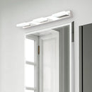 GobekUsa Minimalistic Rotatable LED Vanity Lamp: Square Acrylic & Nickel Wall Sconce Lighting for Bath