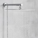 GobekUsa 10" Square Rainfall Shower Head Set with Stainless Steel Hose