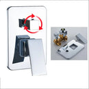 GobekUsa 16" Big Rain Shower Faucet Set with Handshower & Brass Spout