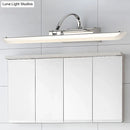 GobekUsa Modern Stainless Steel Bathroom LED Wall Vanity Light - Chrome Finish