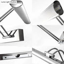 GobekUsa LED Stainless Steel Linear Vanity Fixture - Contemporary 16"/21.5" Dia Wall Mounted Light for Bathroom