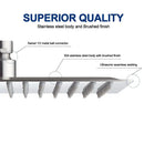 GobekUsa 16" Stainless Steel Ultrathin Rainfall Shower Head Chrome - Large Flow