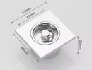 GobekUsa Brass Chrome Swimming Pool Fishbowl Drain, Superior Quality, High Waterflow