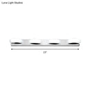 GobekUsa Modern LED Vanity Mirror Light with Rotatable Acrylic Design and Warm/White Lighting - Perfect for Bathrooms