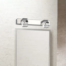 GobekUsa Modern Chrome Vanity Light Fixture with Clear Crystal Accents - 2/3 Bulbs, Warm/White Light