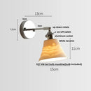 GobekUsa Ceramic LED Wall Light Sconce, Pull Chain Switch, Modern Style