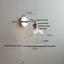 GobekUsa Ceramic LED Wall Light Sconce, Pull Chain Switch, Modern Style